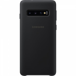 Husa spate Silicone Cover Flexible Gel pentru Samsung Galaxy S10, neagra
