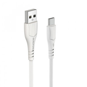Cablu date Type C Borofone BX37 Wieldy USB Type C usb c , 3A 1metru Alb