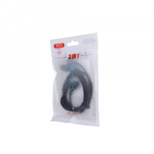 Cablu date 3in1 XO NB103 Lightning + USB-C + microUSB 1,0 m 2,1A