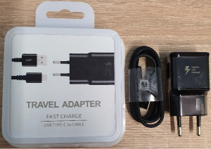 Incarcator retea cu Cablu USB C 25W Fast Charging Negru, Universal