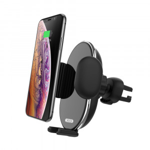 Suport auto cu incarcare wireless XO Car holder with wireless charger WX013 black 10W