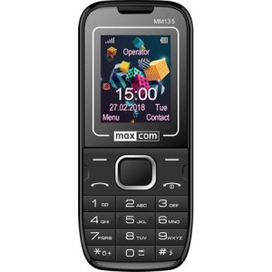Telefon mobil Maxcom Classic MM135, Dual SIM, Black/Blue Cadou cartela cu minute si internet