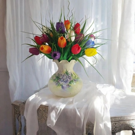 Aranjament artificial- "Spring in colors" (cod 2264)