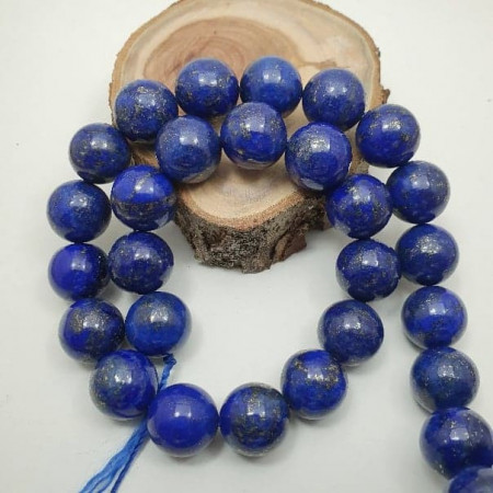 Lapis Lazuli rotund, 14 mm