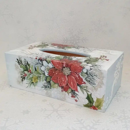 Cadouri de Craciun -cutie handmade pentru servetele (cod 1917)