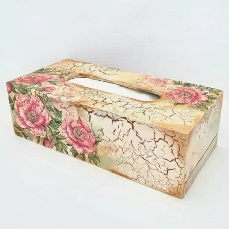 Cutie pentru servetele -"Roze" (cod 1510-CAD)