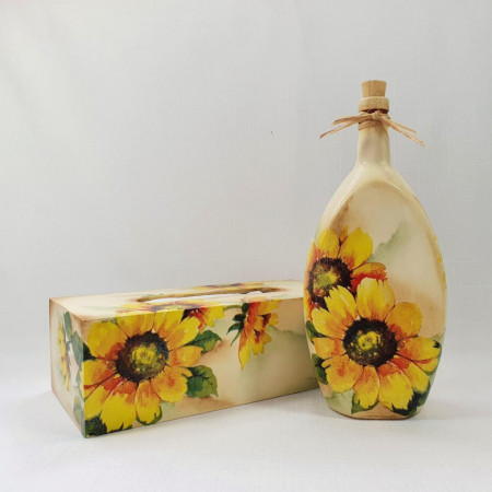 Cutie pentru servetele "Floarea Soarelui' (cod 1674)