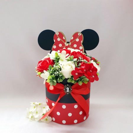 Aranjament in cutie "Minnie Mouse" (cod 1653)