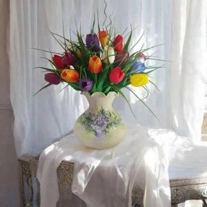 Aranjament artificial- "Spring in colors" (cod 2264)