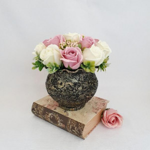 Aranjament din trandafiri de sapun "Sweet Roses"  (cod 15084