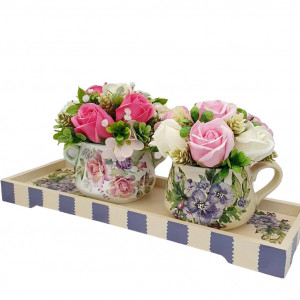 Aranjament floral artificial (cod 1903)-poza 1