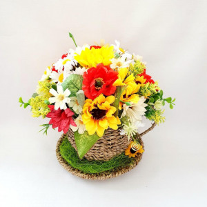 Aranjament floral in cos de nuiele (cod 16011)