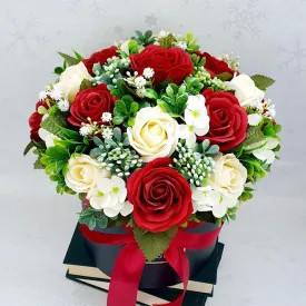 Aranjament "Valentine's day"-cutie mare cilindrica (cod 1819)22