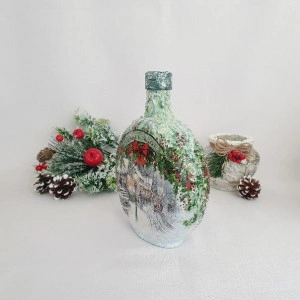 Cadouri de Craciun- Sticla handmade (cod 1532) 200