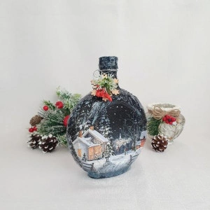 Cadouri de Craciun- Sticla handmade (cod 1534) 400