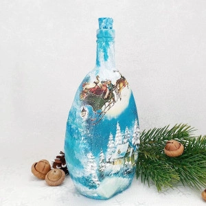 Cadouri de Craciun- Sticla handmade 500 ml(cod 1720)1