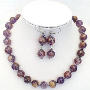 Set bijuterii din cuart violet (cod 195)3