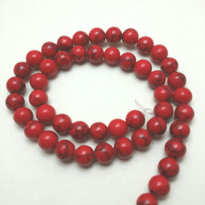 Turcoaz sintetic rosu 8 mm