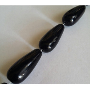 Agata neagra lacrima 30x10 mm