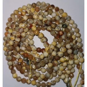 Agate crazy faceted 6 mm