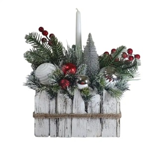 Aranjament de Craciun in cos rustic (cod 2174)poza1