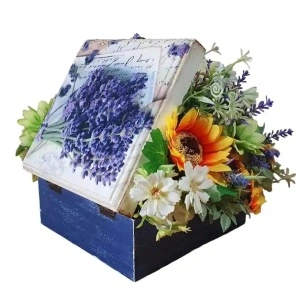 Aranjament din floarea soarelui si lavanda (2108)-poza 6