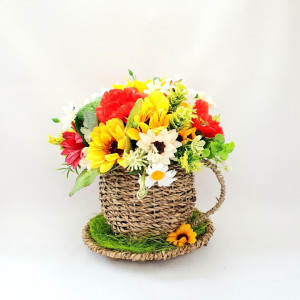 Aranjament floral in cos de nuiele (cod 16012)