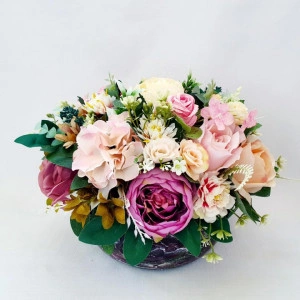 aranjament floral -bujori si trandafiri 16862