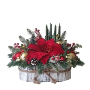 Aranjament de Craciun in cos rustic (cod 2314)poza 117
