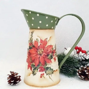 Cadouri de Craciun- Carafa metalica handmade (cod 1918)