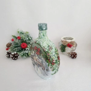 Cadouri de Craciun- Sticla handmade (cod 1532) 2001