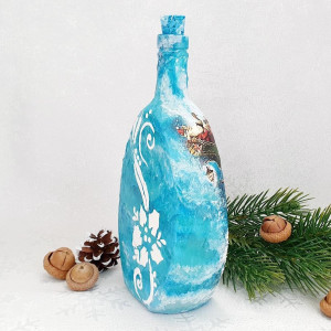 Cadouri de Craciun- Sticla handmade 500 ml(cod 1720)2