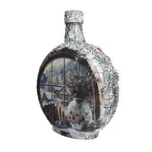 Cadouri de Craciun- Sticla handmade (cod 2169)poza3