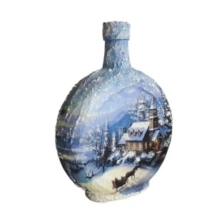 Cadouri de Craciun- Sticla handmade (cod 2320)poza4