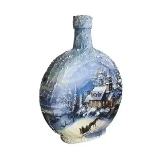 Cadouri de Craciun- Sticla handmade (cod 2320)poza4