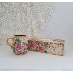 Cadouri handmade- vaza "Roze" (cod 1511-CAD 1
