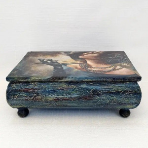 Cutie de bijuterii  "Lady in blue"(cod 1898)-6