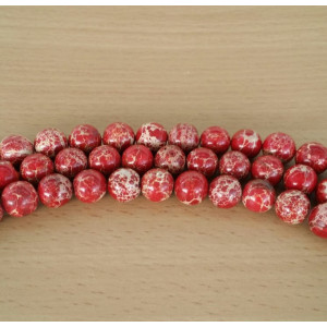 Jasper imperial rosu 12 mm - Img 1