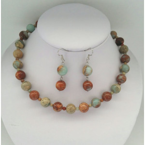 Set din jasper multicolor - Img 1
