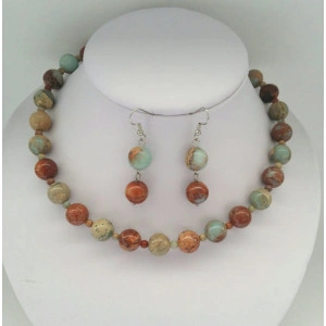 Set din jasper multicolor