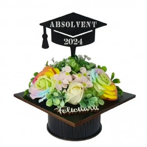 Aranjament floral "Absolvent 2024"-multicolor (cod 2077).5
