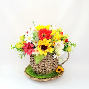 Aranjament floral in cos de nuiele (cod 16013)