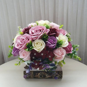 aranjament floral "vintage roses" 2