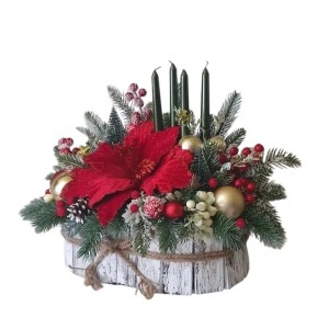 Aranjament de Craciun in cos rustic (cod 2314)poza 114