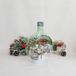 Cadouri de Craciun- Sticla handmade (cod 1532) 2002