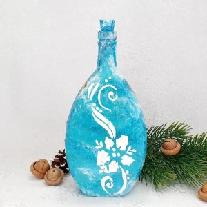 Cadouri de Craciun- Sticla handmade 500 ml(cod 1720)3