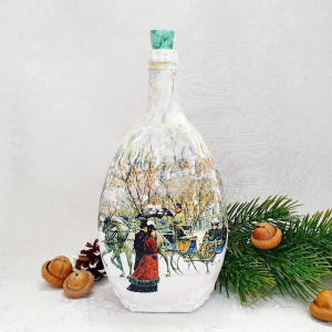 Cadouri de Craciun- Sticla handmade (cod 1723)306