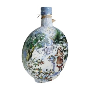 Cadouri de Craciun- Sticla handmade (cod 2167)poza2