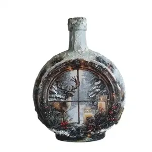 Cadouri de Craciun- Sticla handmade (cod 2315)poza 121