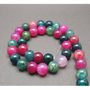 Dragon agate, multicolored, 10 mm - Img 1